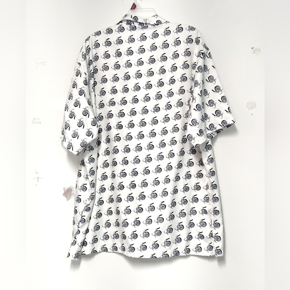 Fubu shirt button front white and blue Size: XXL - Picture 2 of 7